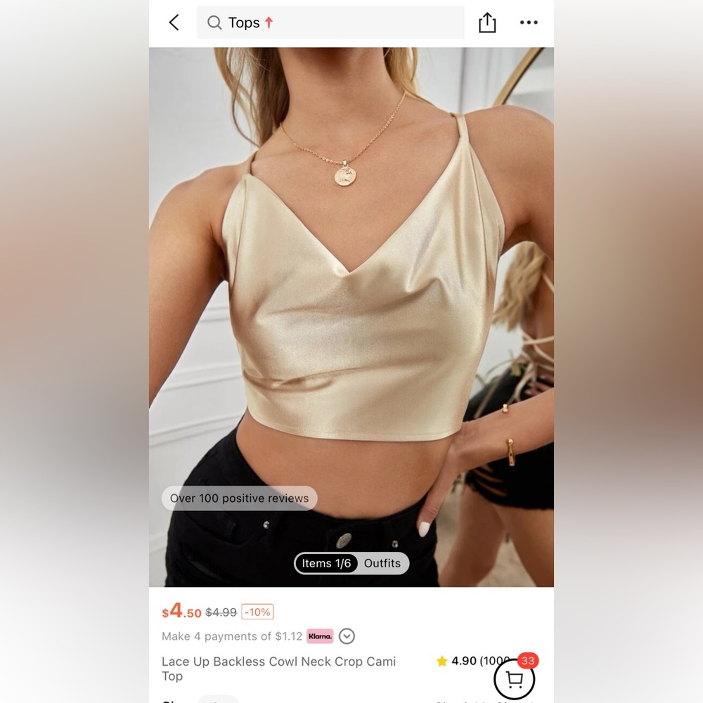 Shein going out top